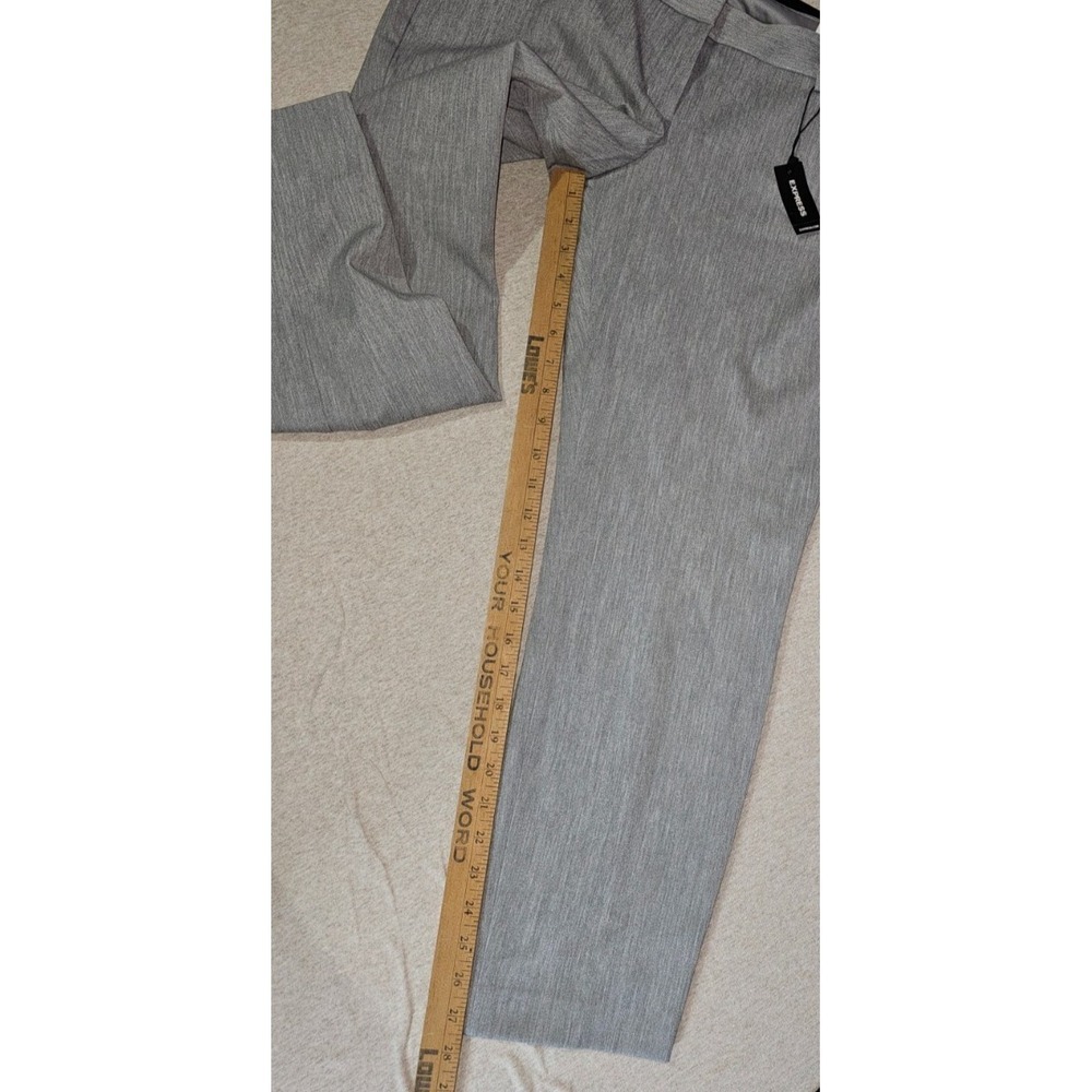 New Lot of 4 Express Sz 12 R Low Rise Editor Dress Pants 3 Black 1 Grey Capsule - Picture 6 of 9